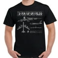 thumbnail image 1 of B-52 Stratofortress Schematic Adult Shirt-Small, 1 of 1