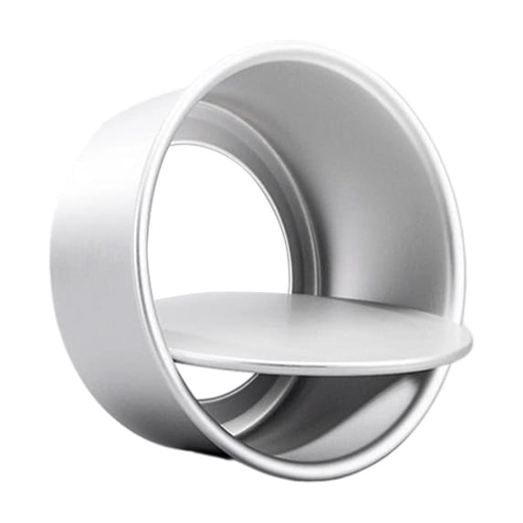B 6 Inch Round Cake Pan With Removable Bottom Aluminum Alloy Baking Pan For Home Use Easy Clean Cake Baking Tool