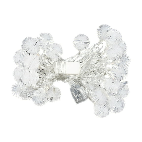 B 6-Meter 40 Led Christmas Dandelion String Lights Battery, Epoxy Flower Decoration For Home Party