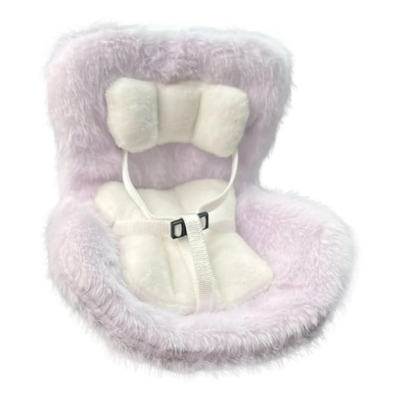 B-672 Purple Car Seat For Dolls Soft Cushion With Vent Clip Desktop Stand Functional Ornament For Fans Collectors #g31f7