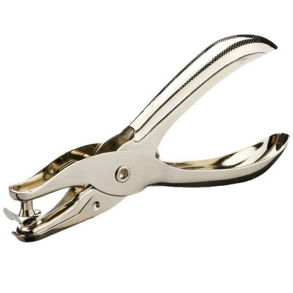 B 6Mm Single Hole Punch Paper Punch Tool Metal Stainless Steel Handheld Office Craft Puncher 5.12 Inches