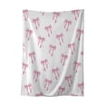 thumbnail image 1 of B 70X100Cm Bow Print Blanket, Flannel Throw For Sofa Or Bed, 1 of 6
