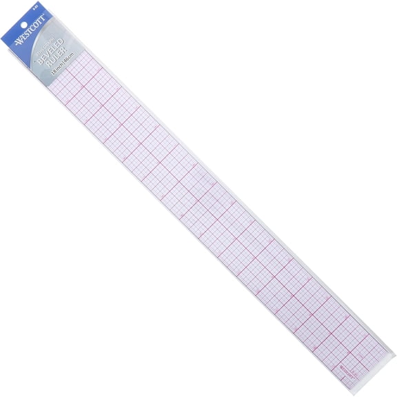 B-85 18" 8Ths Graph Beveled Ruler