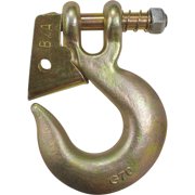 B/A Products Twist Lock Clevis Slip Hook, 3/8in., 5.5in.L, 6,600-Lb. Capacity, Model# G7-205-38