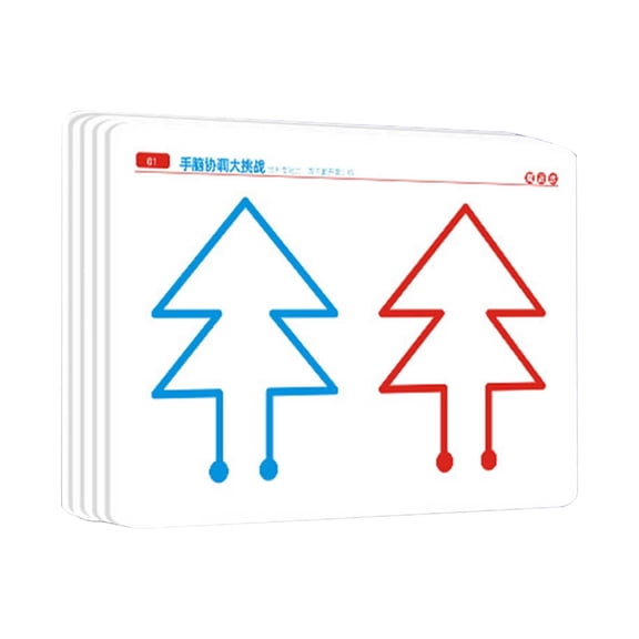 B Advanced Level Whole Brain Thinking Cards With Pen Eraser Educational Toy