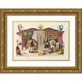 thumbnail image 1 of B. Allent 18x13 Gold Ornate Wood Frame and Double Matted Museum Art Print Titled - French Gallery (1825), 1 of 4