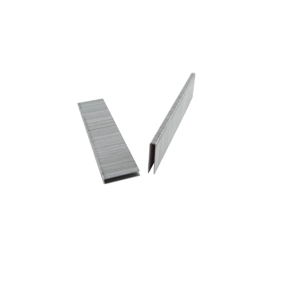 7/8" Leg x 1/4" Narrow Crown 18GA. Galvanized Finish Staples (5,000 per box)