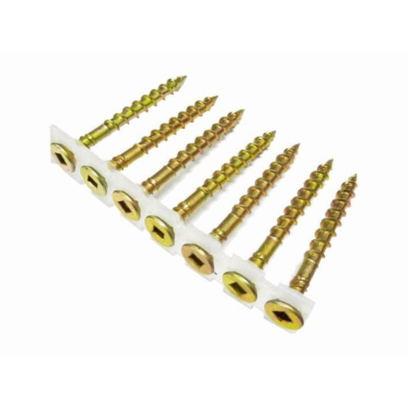 B And C Eagle #8 X 2-1/2 Inch Yellow Zinc Subflooring Screws