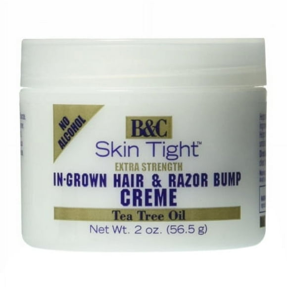B And C Skin Tight Extra Strength In-Grown Hair and Razor Bump Creme, 2 Oz, 2 Pack
