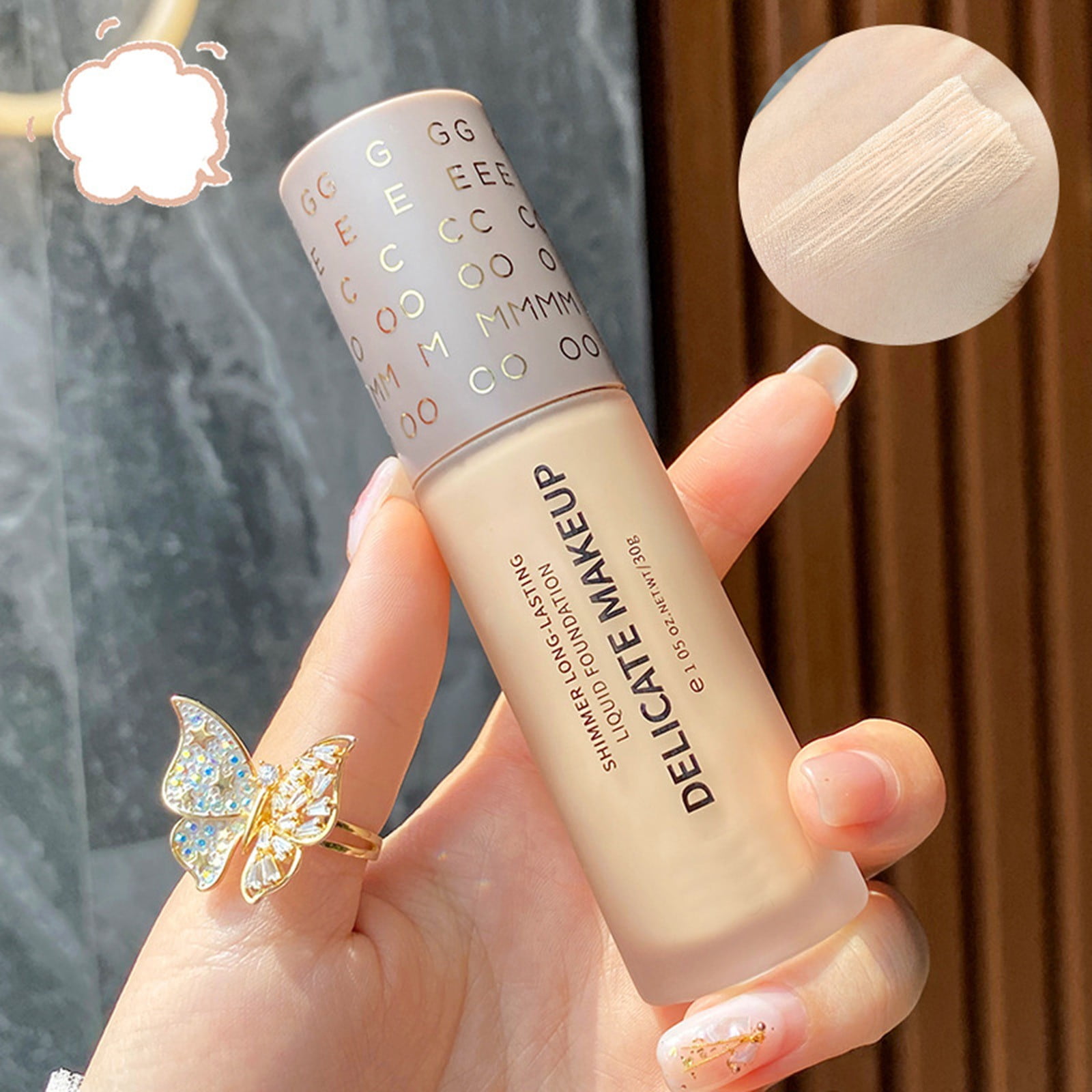 B.B Beauty Balm Semi Matte Finish Deep Hydrating B.B Cream with Sun Protection ，oilFree ，100