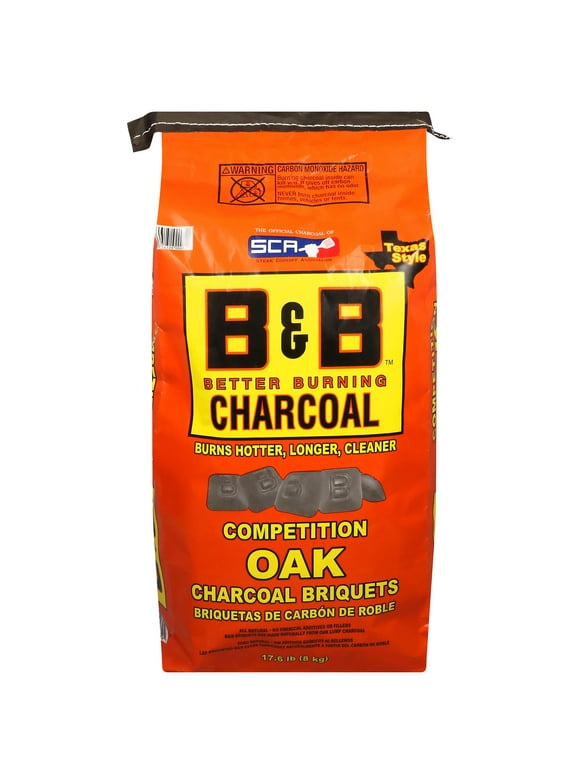 B&B Charcoal 17.6 lb Oak Charcoal Briquets
