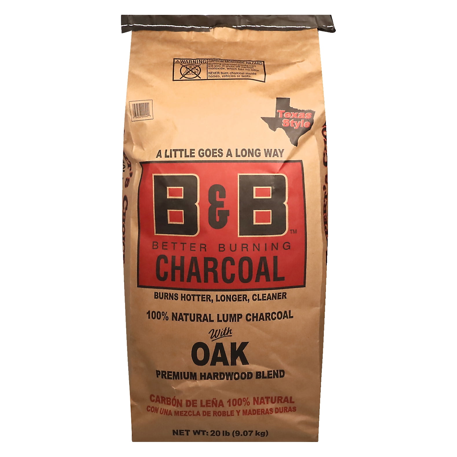 Premium Oak Hardwood Lump Charcoal for Grilling, 20 lbs