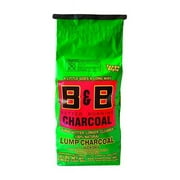 B&B Charcoal 20 lbs All Natural Hickory Lump, Charcoal