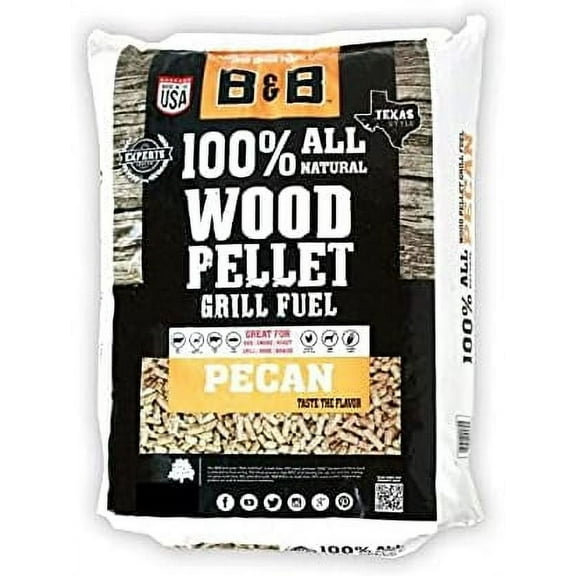 B&B Charcoal 40 LB. Pecan Pellet Grill Fuel