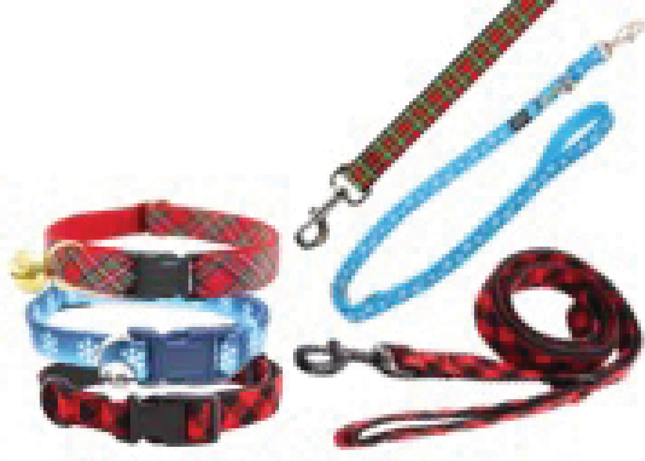 B&B Charcoal 6' Nylon Retractable Dog Leash, Multi-Color