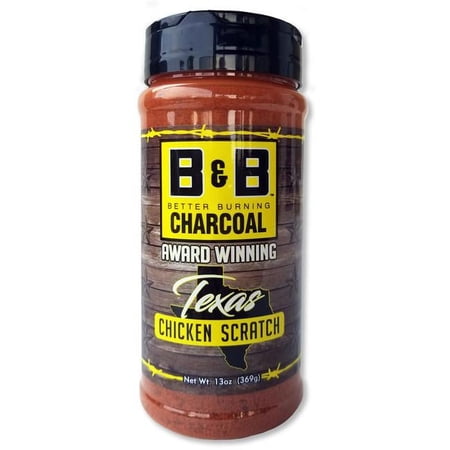 B&B Charcoal 8038757 13 oz Texas Chicken Scratch Seasoning Rub