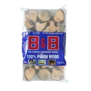 B&B Charcoal Pinon Wood Mini Logs, .65 Cu. Ft.