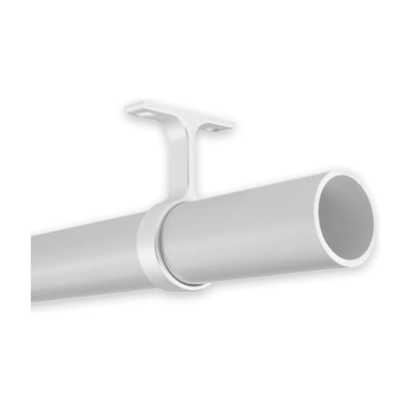 B&B Hardware Round Wardrobe Closet Rod Kit 33 mm Thick Anodized Aluminum - Polish Chrome - 12 To 89 Inches Long
