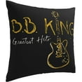 thumbnail image 1 of B.B. King Pillowcase Personality Pillowcase Sofa Home Furnishing Pillowcase Square Pillowcase Cushion Cover Size 18"x18", 1 of 5