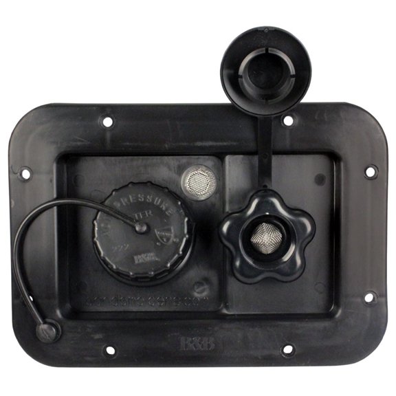 B&B Molders 94223 City/Gravity Dish Plas CV, Black