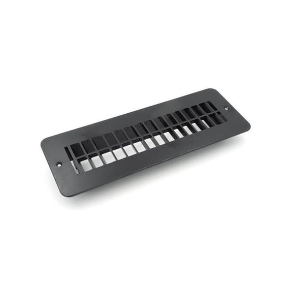 B&B Molders 94257 2 x 10 in. Floor Register with No Damper, Black