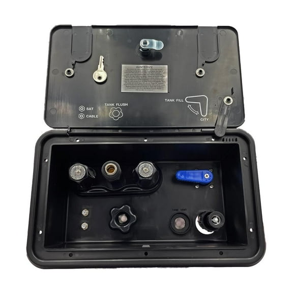 B&B Molders Docking Station with ½" Swivel Fitting Connections for RV Water Management