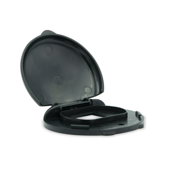 B&B Molders RV Camper Compact Enclosure With Switch.Cable Connector Cutout Black PN 94325 Thetford