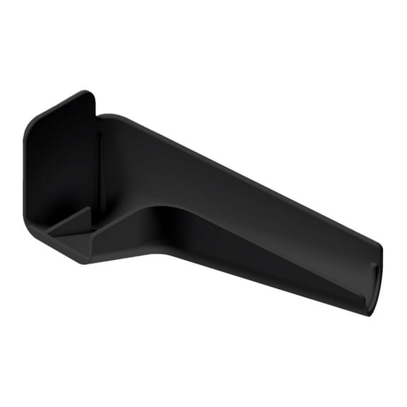 B&B Molders RV Long Right Rain Gutter Spout, Black
