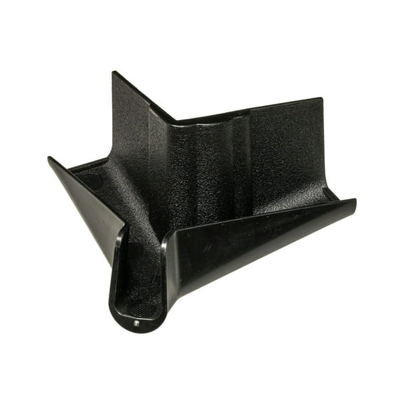 B&B Molders Right Corner Gutter Spout for RVs and Travel Trailers, Black