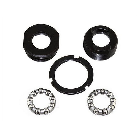 B.B. Set Bottom Bracket Set 3 Piece CRANK Black. bike parts