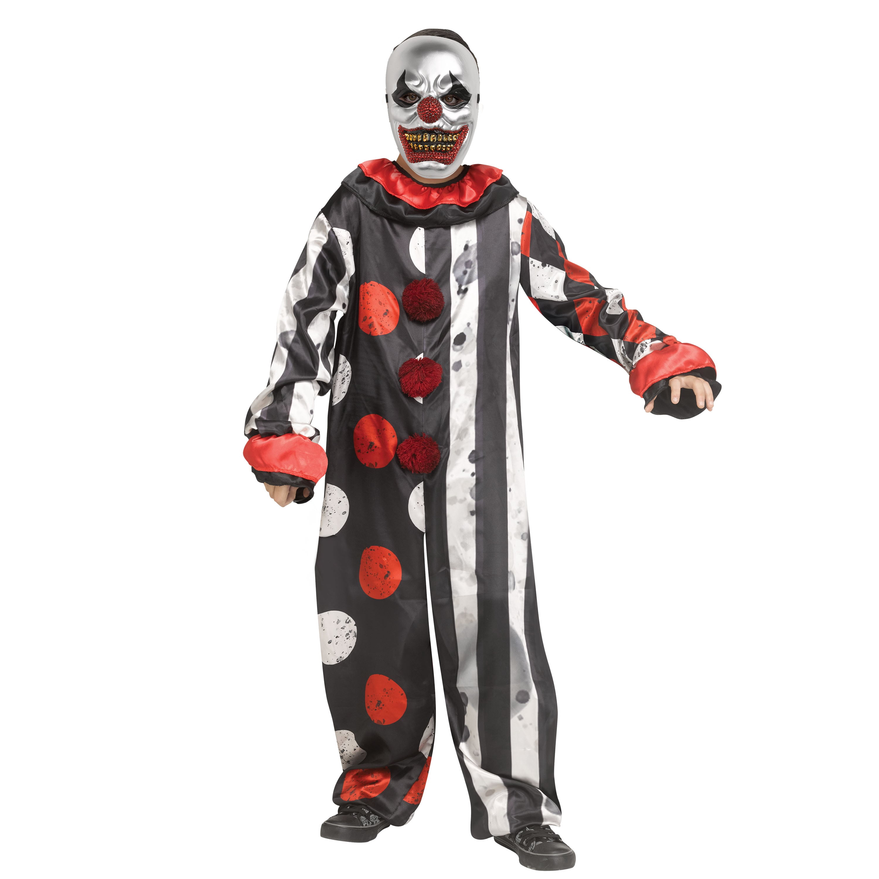 Big Top Bling Clown, Halloween Costume for Children, Boy's Size L (10/12), by Way to Celebrate