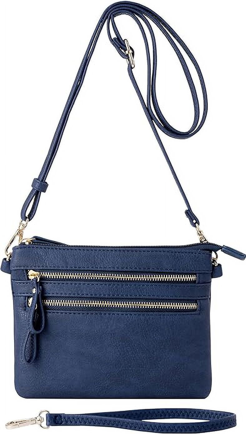 B BRENTANO Vegan Mini Multi Zipper Crossbody Handbag Purse with Tassel Accents Walmart