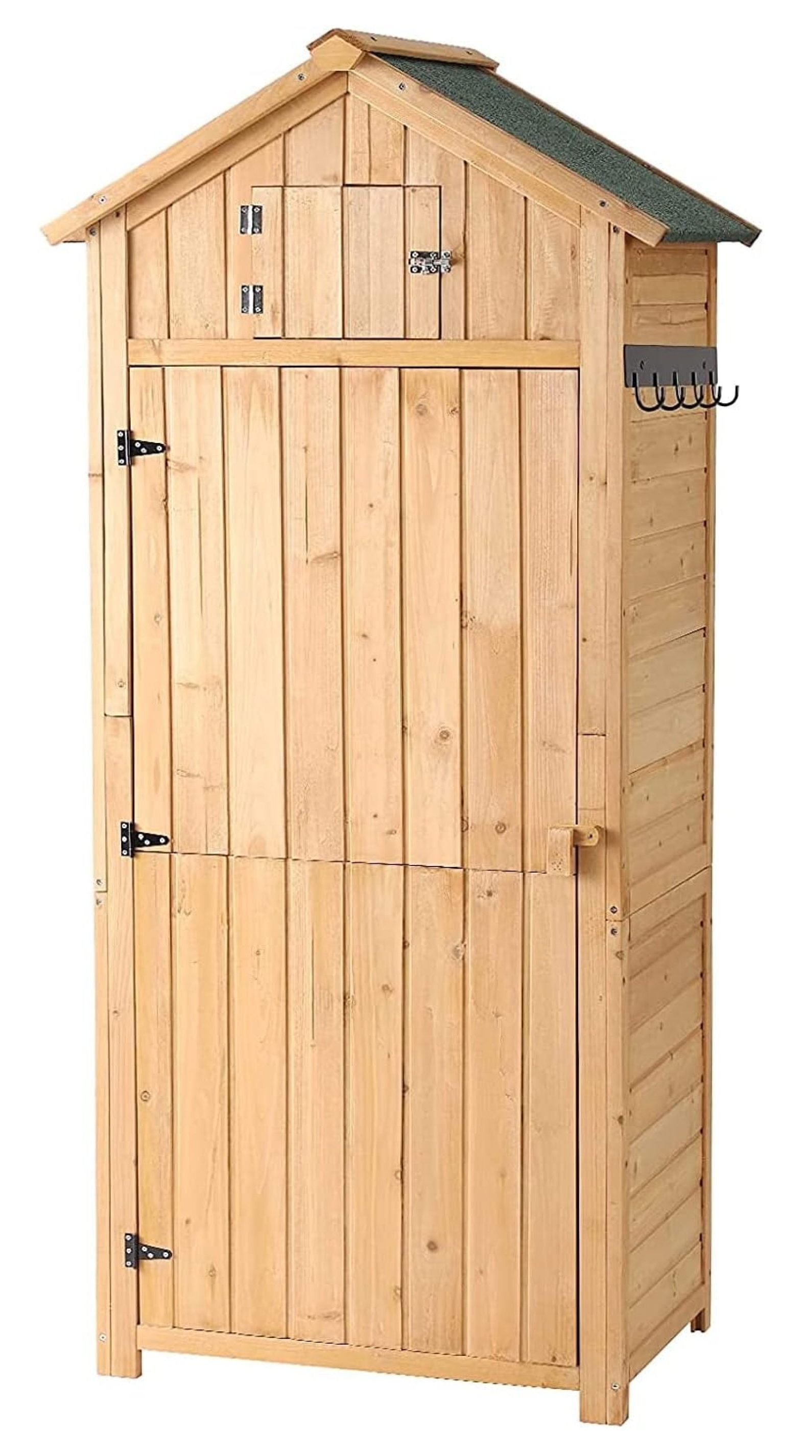 B BULYAXIA Outdoor Storage Shed Wood Garden Storage