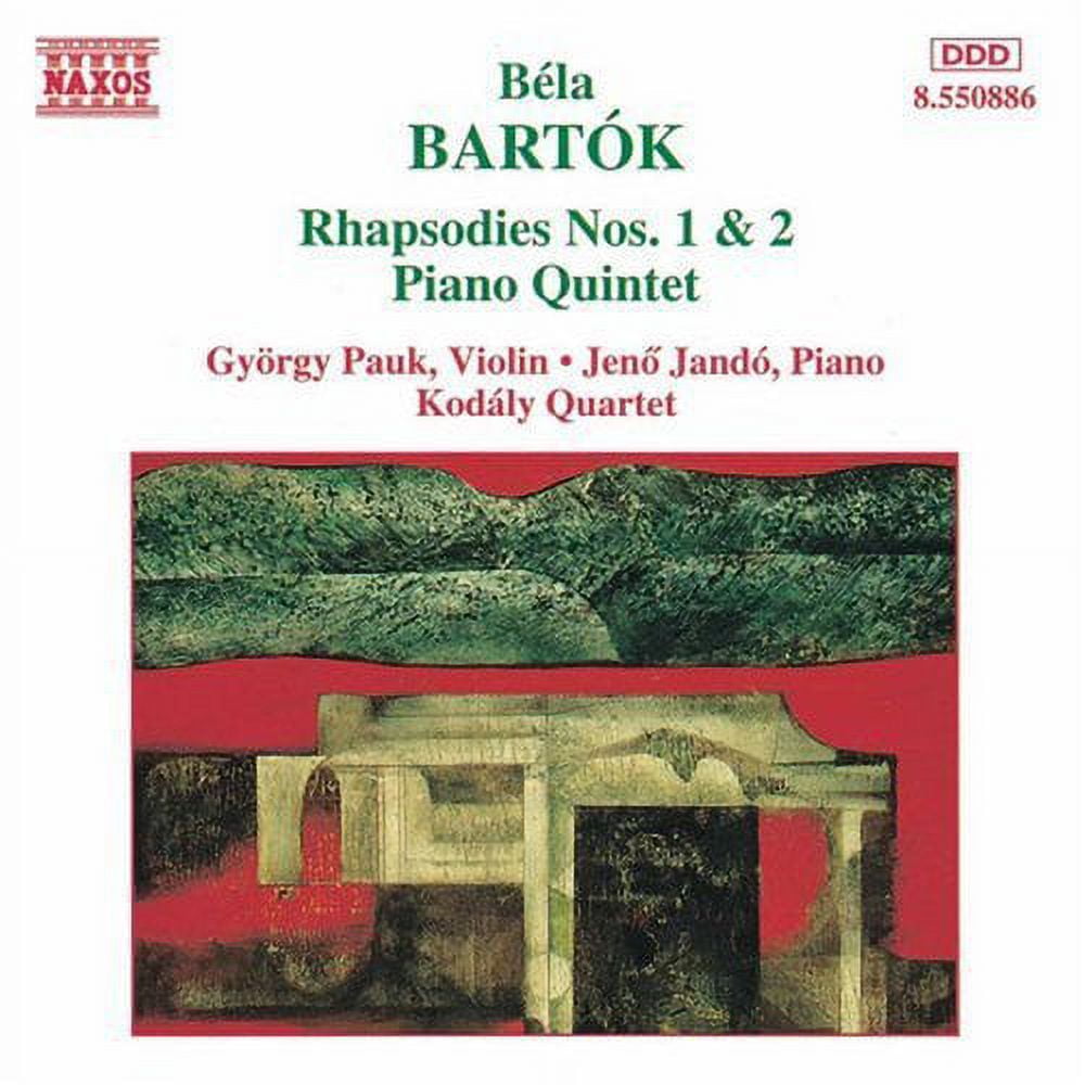 B. Bartok - Rhapsodies 1 & 2 / Piano Quartet - Music & Performance - CD