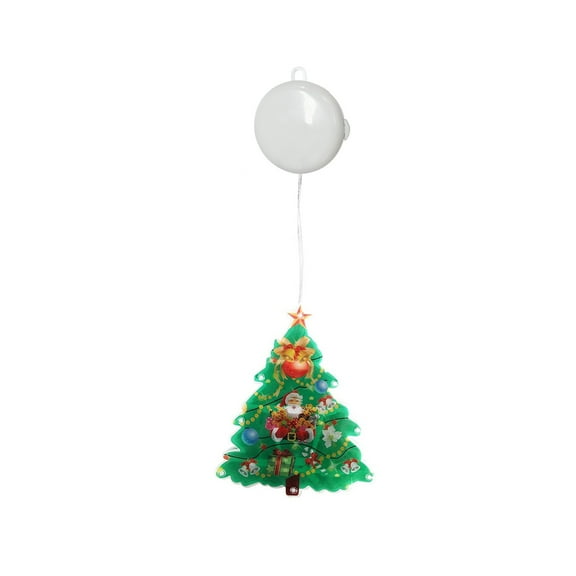 B Battery Operated Christmas Window Hanging Light With Suction Cup Led Decor For Home Holiday Party Decoration Easy To Attach To Glass Surfaces