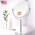thumbnail image 1 of B Beauty Planet Magnifying Mirror 20x,360° Roration, 1X/20X Double Sided Vanity Tabletop Mirror,Transparent, 1 of 9