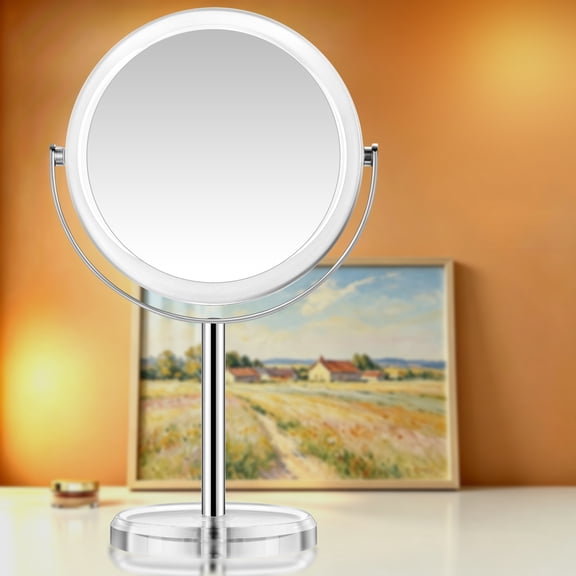 BBeauty Planet Magnifying Mirror 20x,360° Roration, 1X/20X Double Sided Vanity Tabletop Mirror,Transparent