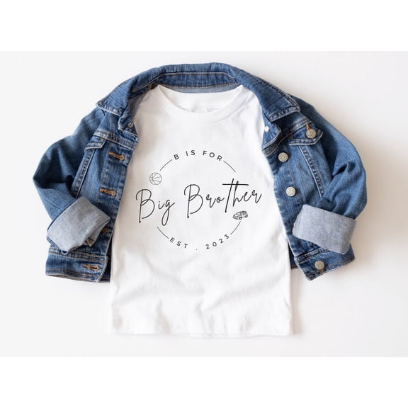 B is for Big Brother Shirt Second Pregnancy Announcement for Husband and, for Soon to be Big Brother, Gonna Be a Big Brother Shirt, F2011 Tshirt All Size S-5XL