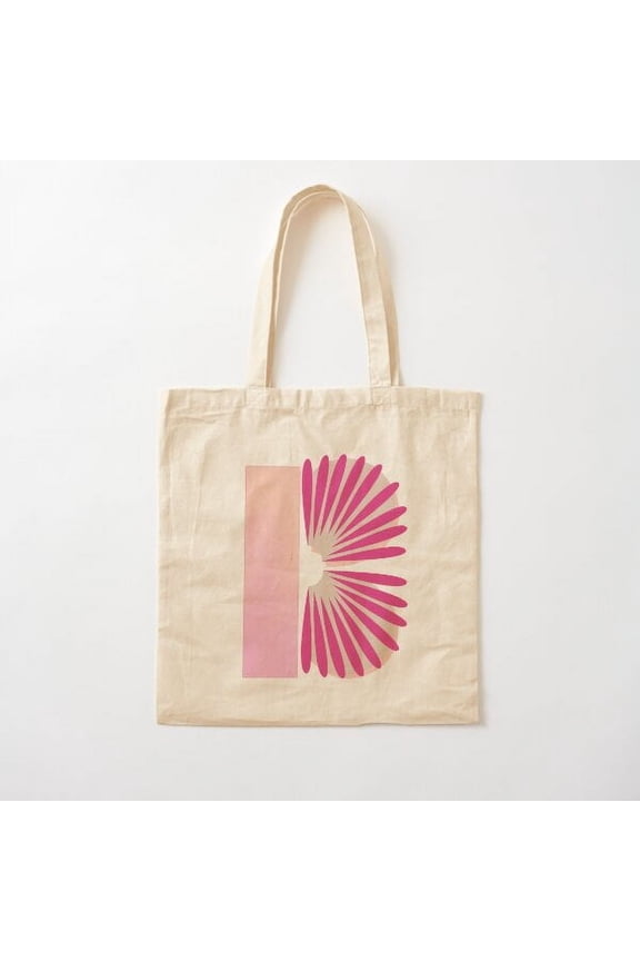 B Botanical Monogram Canvas Tote Bags, Reusable Shopping Bag