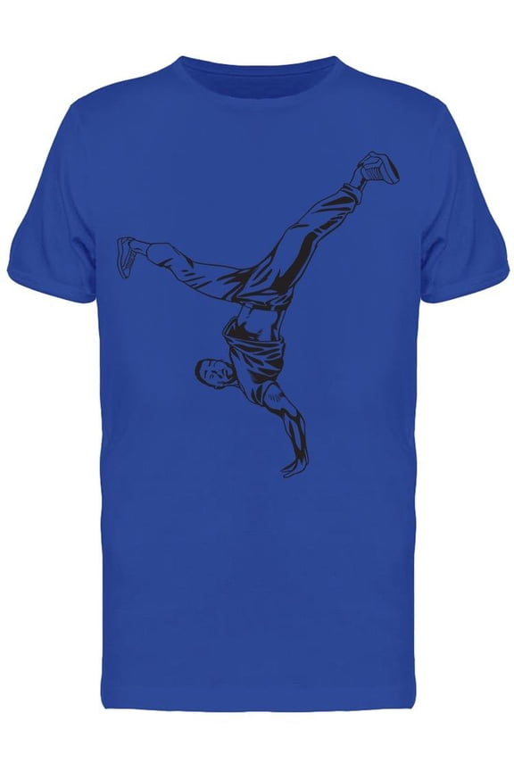 B Boy Dance Silhouette T-Shirt Men -Image by Shutterstock, Male Large