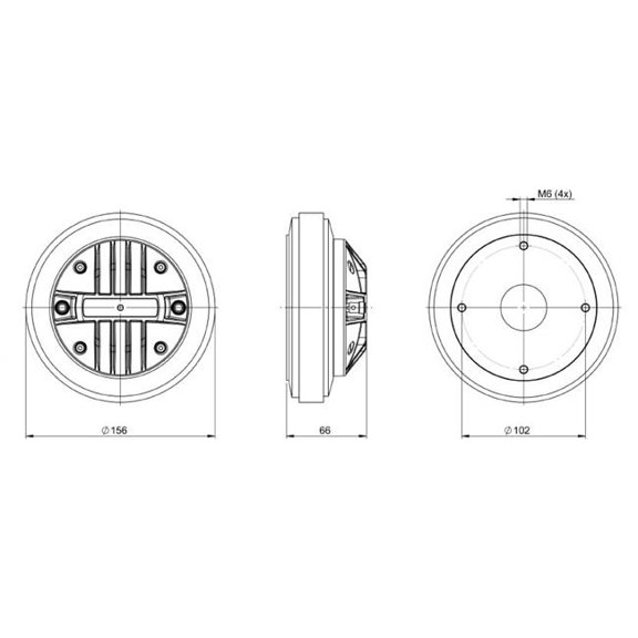 B&C DRV618TN-8 1.4 in. 8 Ohm Compression Driver