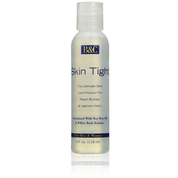 B&C 1001 Skin Tight Ointment Regular For Razor Bumps & Ingrown Hair, for Men & Women, 4 Ounce (118ml) MS