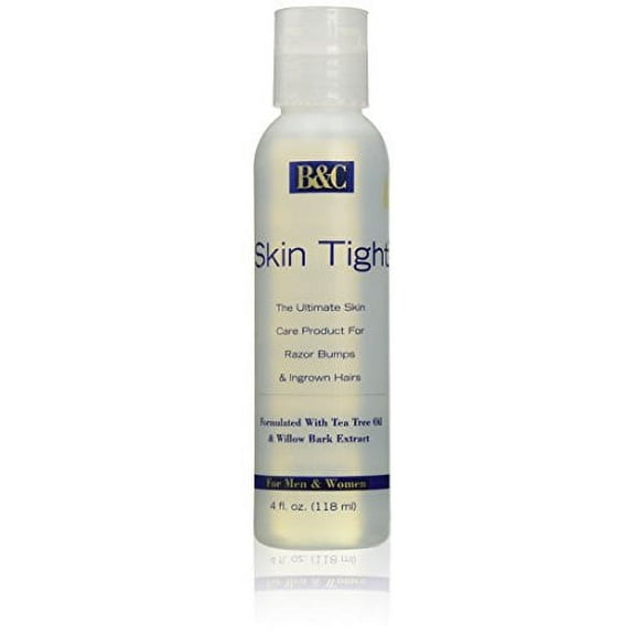 B&C 1001 Skin Tight Ointment Regular For Razor Bumps & Ingrown Hair, for Men & Women, 4 Ounce (118ml)