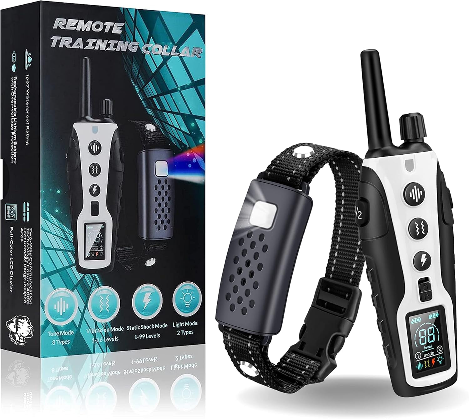 B&C 2023 Upgraded Dog Training Collar with Remote 4000FT, Dog Shock