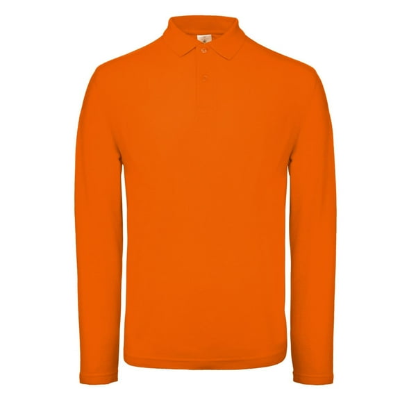 B&C ID.001 Mens Long Sleeve Polo