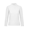 thumbnail image 1 of B&C ID.001 Womens Long Sleeve Polo, 1 of 2