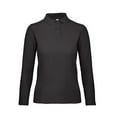 thumbnail image 1 of B&C ID.001 Womens Long Sleeve Polo, 1 of 3