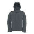 thumbnail image 1 of B&C Mens Hooded Softshell Breathable, Waterproof & Windproof Jacket (Fleece Lini, 1 of 4