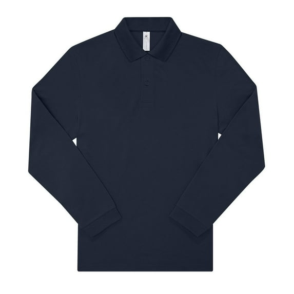 B&C Mens My Long-Sleeved Polo Shirt