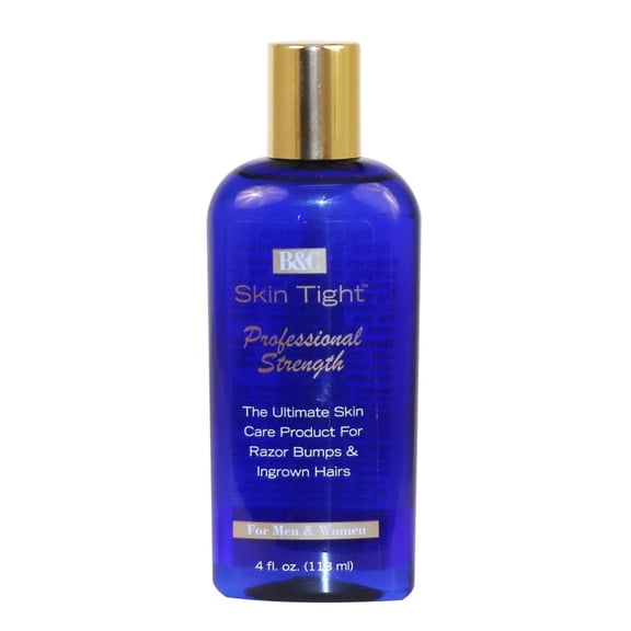 B & C Skin Tight Professional Ingrown Hairs and Razor Bump Lotion, Unisex, 4 oz